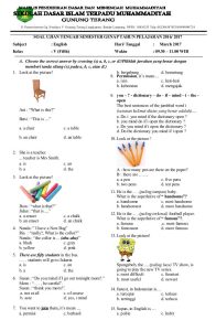 Soal Uts Bahasa Indonesia Kelas 5 Semester 2 Dalchaebi