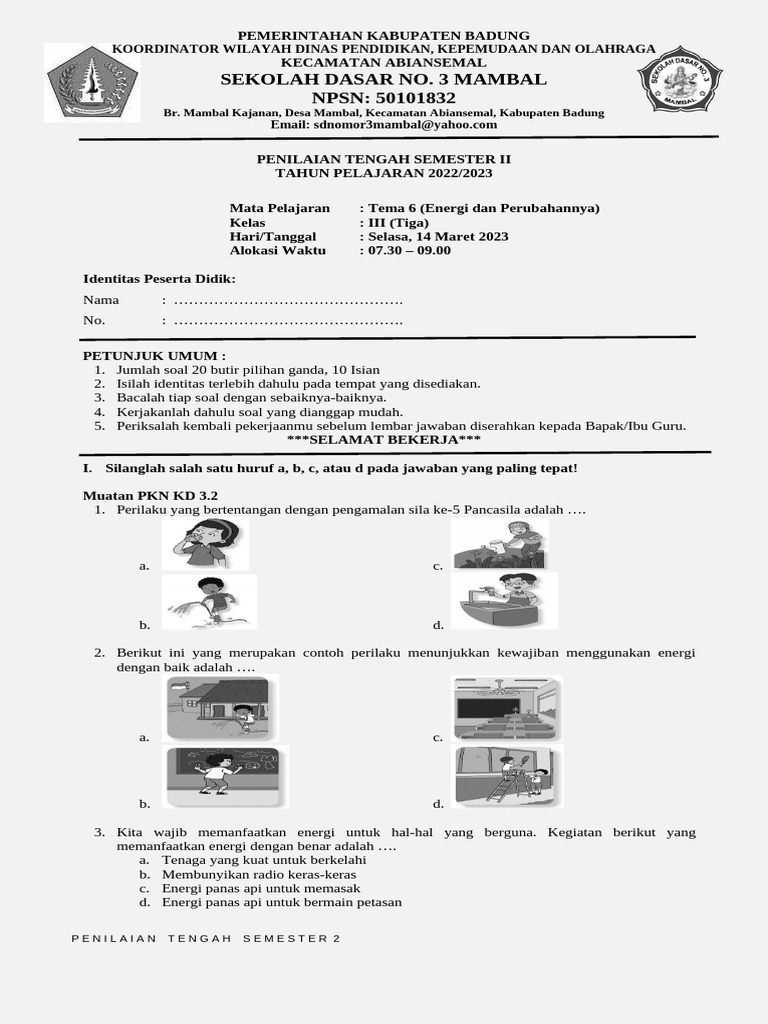 5 Rahasia Nilai Sempurna Soal PTS Tema 6 Kelas 3 Semester 2 yang Jarang Diketahui Siswa 5 Rahasia Nilai Sempurna Soal PTS Tema 6 Kelas 3 Semester 2 yang Jarang Diketahui Siswa
