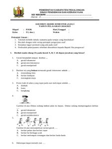 SOAL PJOK KELAS 2 2024-2025 PDF