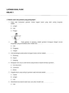 Asah Keterampilan Gerak dan Kesehatan Latihan Soal PJOK Kelas 3 SD