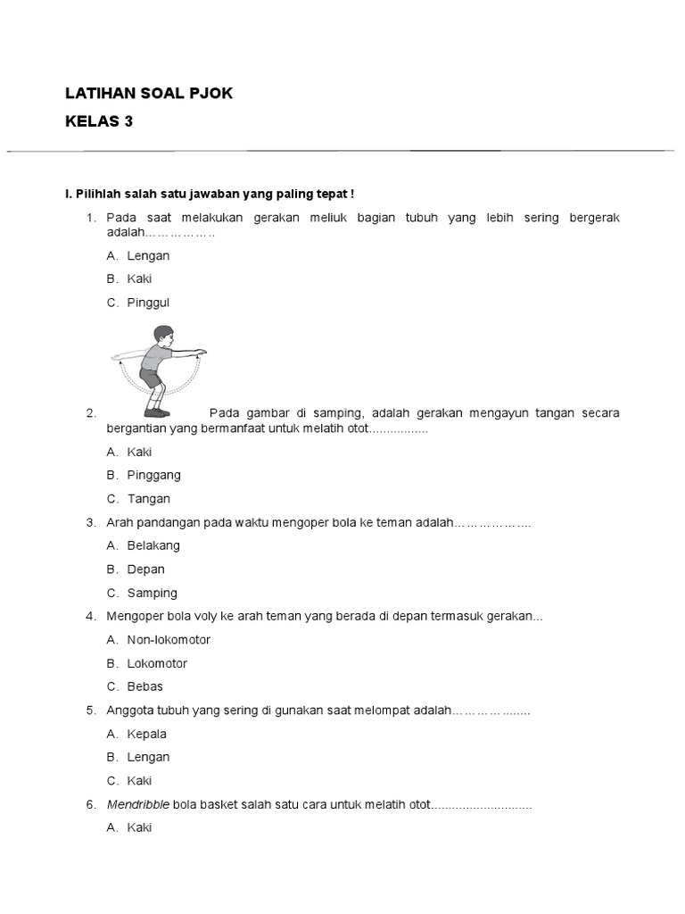 7 Rahasia Nilai Cemerlang Lewat Latihan Soal PJOK Kelas 3 SD Semester 2 yang Wajib Dicoba 7 Rahasia Nilai Cemerlang Lewat Latihan Soal PJOK Kelas 3 SD Semester 2 yang Wajib Dicoba