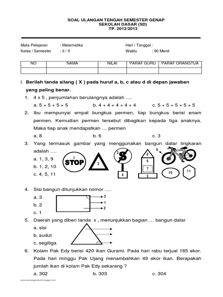 Soal Matematika Sd Dalchaebi
